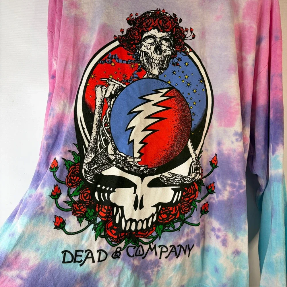 Dead & Company Long Sleeve Shirt 2XL Tie Dye Dead Forever Sphere Las Vegas - Picture 2 of 8